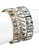 R.J. Graziano Multi-Shaped Crystal Stretch Bracelets - GOLD