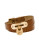Michael Kors Wrapped Leather Padlock Bracelet - GOLD