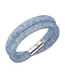 Swarovski Gold Tone Swarovski Crystal Wrap Bracelet - BLUE