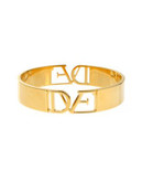 Diane Von Furstenberg Belle de Jour Cut Out Gold Cuff Bracelet - GOLD