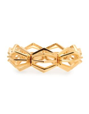 Coco Lane Cage Stretch Bracelet - GOLD