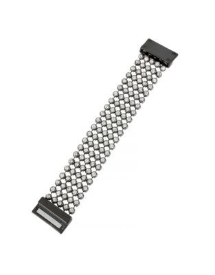 Kenneth Cole New York Crystal Faceted Stone Mesh Bracelet - SILVER