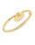 Trina Turk Flower Charm Bangle Bracelet - GOLD