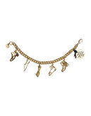 Sam Edelman Icon Charm Bracelet - GOLD