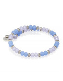 Alex And Ani Road to Romance Collection Periwinkle Sentiment Wrap - PERIWINKLE/SILVER