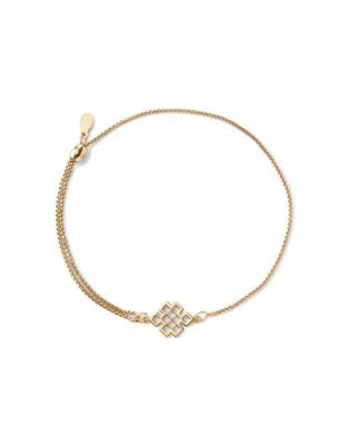 Alex And Ani Endless Knot Pull Chain Bracelet - GOLD