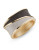 Expression Two-Tone Glitter Hinged Bangle - GOLD