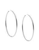 Michael Kors Semi-Precious Stone Hoop Earring - SILVER