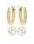 Swarovski Swarovski Crystal Canvas Stud Earring - GOLD