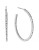Michael Kors Brilliance Statement Small Hoop Earring - SILVER