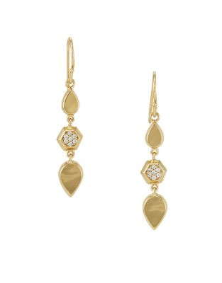 Melinda Maria Mosaic Mini Drop Earrings - GOLD