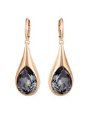 Swarovski Crystal Teardrop Earrings - ROSE GOLD