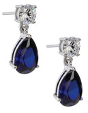 Crislu Sapphire Teardrop Earrings - BLUE