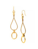 Diane Von Furstenberg Belle de Jour Gold Figure 8 Long Drop Earring - GOLD