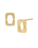 Diane Von Furstenberg Twigs and Links Mini Chain Link Stud Earring - GOLD