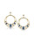 Carolee Geometric Crystal Hoop Earrings - DARK BLUE