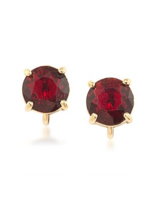 Carolee Russian Tea Room Clip-On Earrings - RED