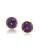 Carolee Flower District Round Faceted Stud Earrings - DARK PURPLE