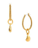 Diane Von Furstenberg Dew Drop Omega Loop Earrings - GOLD