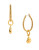 Diane Von Furstenberg Dew Drop Omega Loop Earrings - GOLD