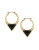 Sam Edelman Enamel Inlay Geometric Hoop Earrings - GOLD
