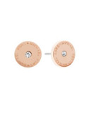 Michael Kors Status Logo Stud Earrings - ROSE GOLD
