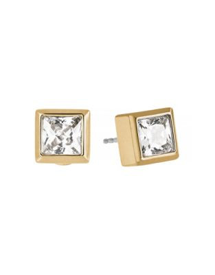 Michael Kors Square Stud Earrings - GOLD