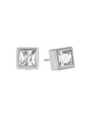 Michael Kors Square Stud Earrings - SILVER