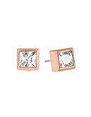 Michael Kors Square Stud Earrings - ROSE GOLD