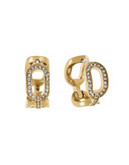 Michael Kors Pave Chain Earrings - GOLD