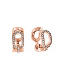 Michael Kors Pave Chain Earrings - ROSE GOLD