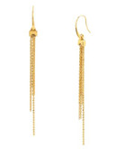 Diane Von Furstenberg Multi Chain Goldtone Linear Earrings - GOLD