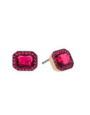 Michael Kors Parisian Jewels Cushion-Cut Stud Earrings - PINK