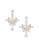 Nadri Fantasia Cubic Zirconia Cluster Drop Earrings - SILVER