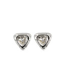 Uno De 50 Trilliant Crystal Stud Earrings - BEIGE