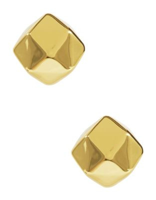 Trina Turk Faceted Ball Stud Earrings - GOLD