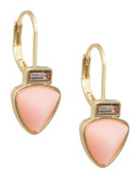 Kensie Triangle Drop Earrings - PINK