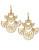 Trina Turk Gold-tone Fan Chandelier Earrings - GOLD