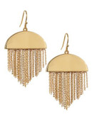 Trina Turk Fringe Drop Earrings - GOLD