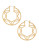 Trina Turk Openwork Hoop Earrings - GOLD