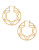 Trina Turk Openwork Hoop Earrings - GOLD