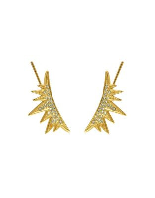 Cc Skye Gold Lash Ear Runner Earrings - GOLD