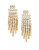 A.B.S. By Allen Schwartz Rhinestone Cluster Earrings - GOLD