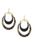 Trina Turk Multi-Coloured Oval Drop Earring - GOLD