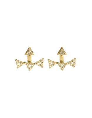 House Of Harlow 1960 Andes Pavé Ear Jackets - GOLD