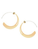 Kenneth Cole New York Sculptural Crescent Hoop Earring - GOLD