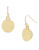 Kenneth Cole New York Small Circle Drop Earring - GOLD
