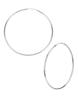 Kenneth Cole New York Large Hoop Earring - SILVER