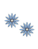 R.J. Graziano Multi-Colour Floral Studs - BLUE
