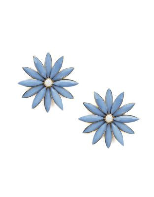 R.J. Graziano Multi-Colour Floral Studs - BLUE